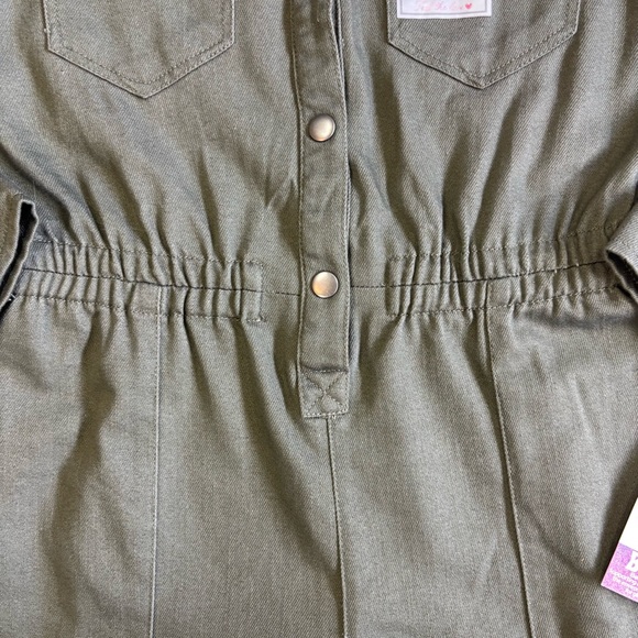 Vanilla Star Green Cargo Jumpsuit Women’s Sz L NWT - Picture 4 of 11